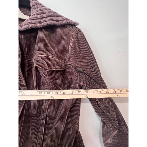 J.Crew Womens Corduroy Jacket With Sweater Collar Medium‎ Brown Cotton - Picture 7 of 9
